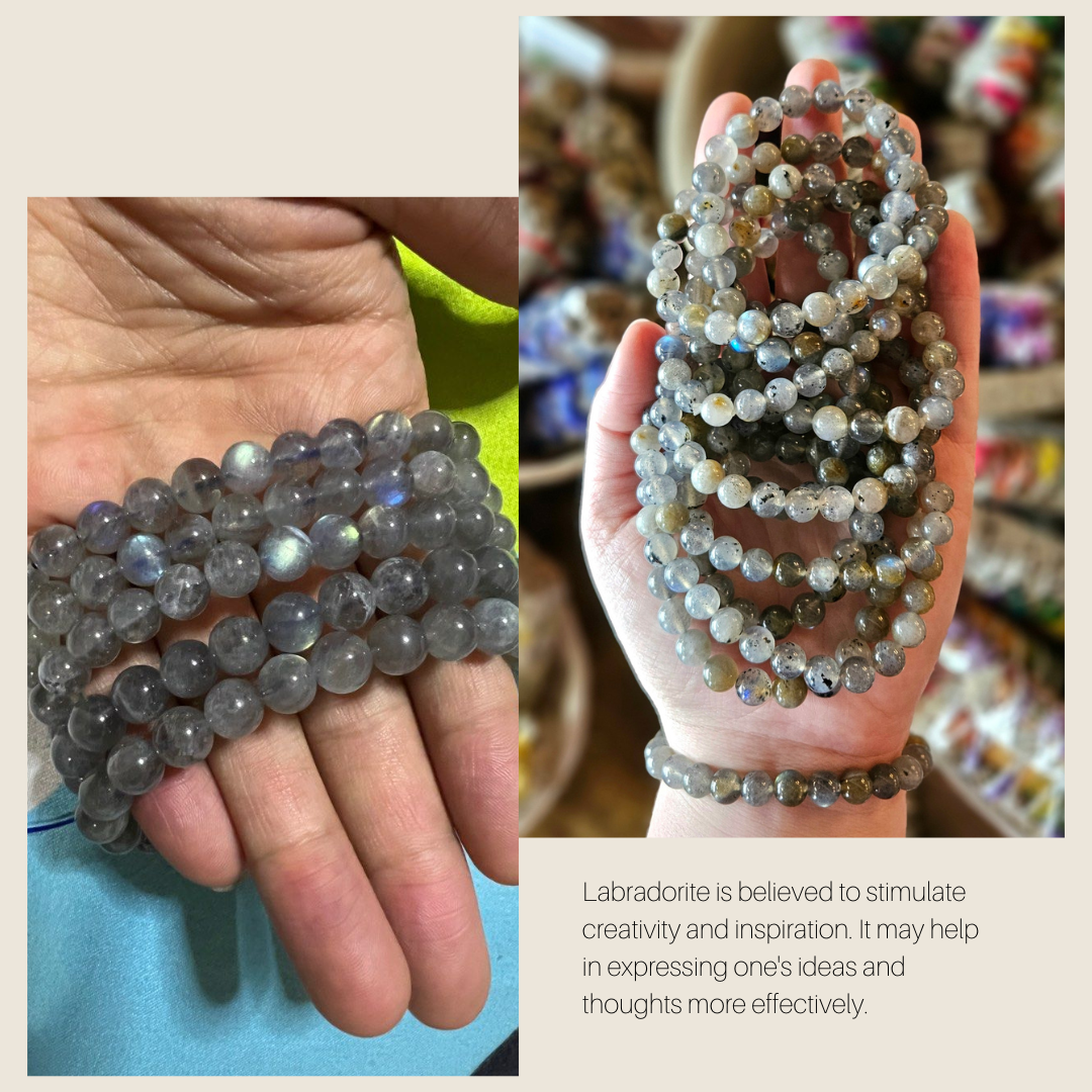 Labradorite Crystal Bracelet - Protection, Intuition & Calm