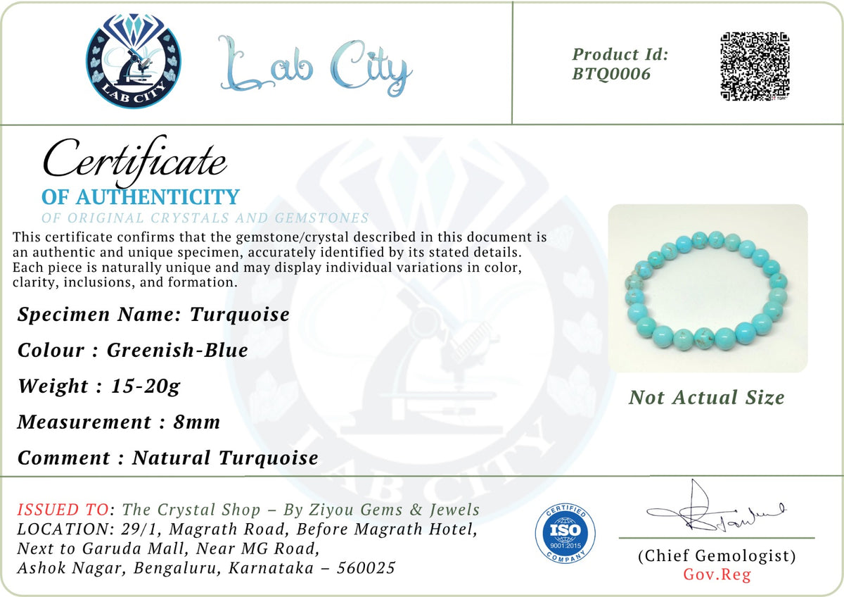 Vibrant Protection: Iranian Firoza Natural Turquoise Bracelet