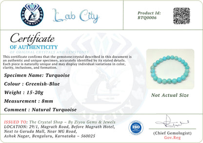 Vibrant Protection: Iranian Firoza Natural Turquoise Bracelet