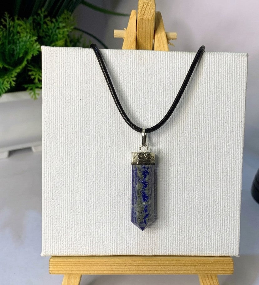 Natural Lapis Lazuli Pendant | Crystal Jewelry for Wisdom & Intuition